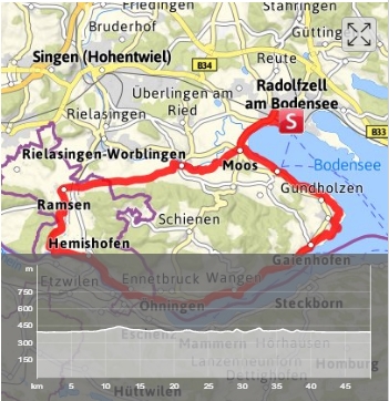 Ebike Tour Radolfzell-Höri mit Variante Rund-Um Höri oder zurück über den Schienerberg